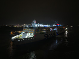 STENA EMBLA on her Front Port Bow