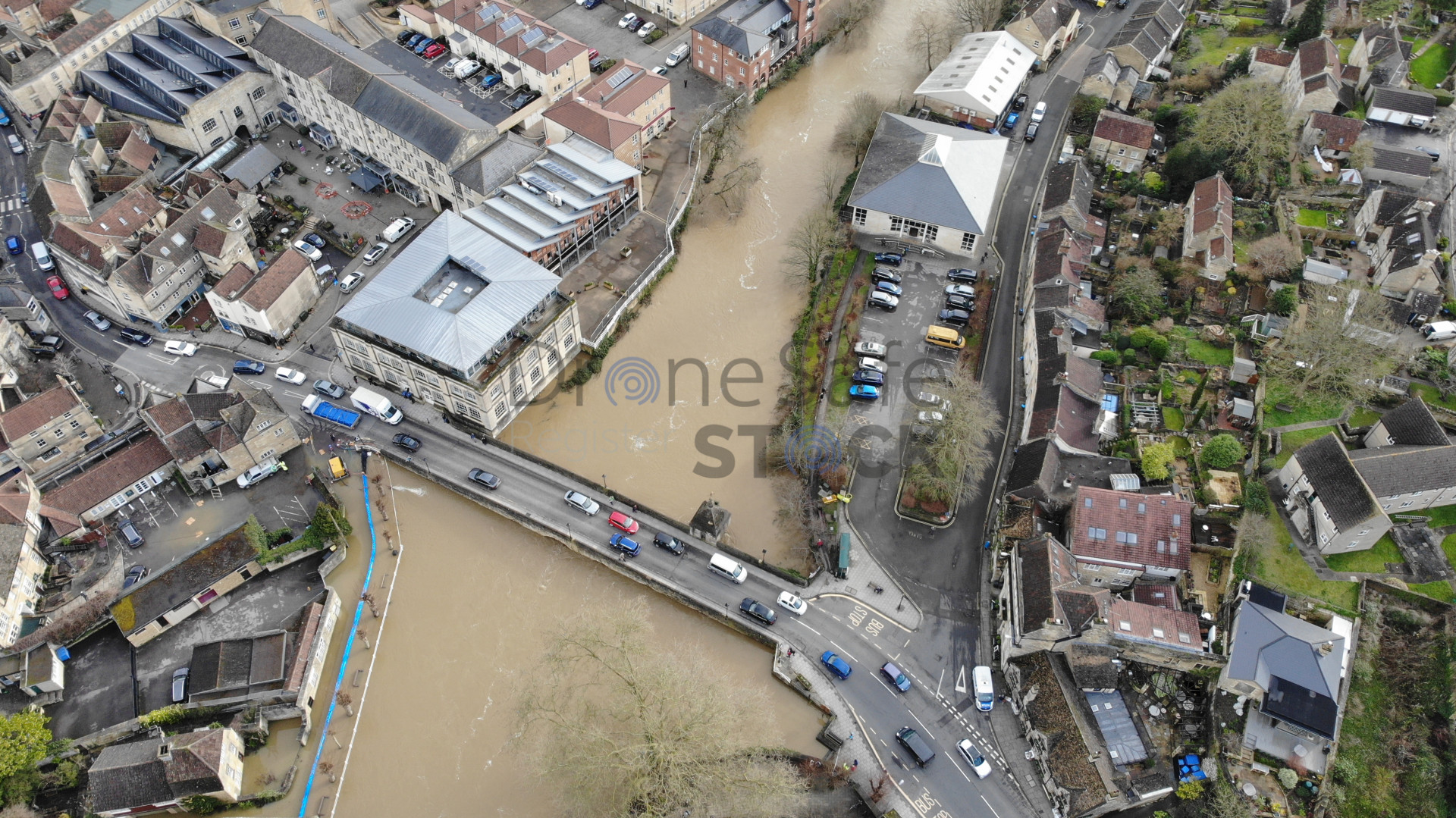 Flood Bradford On Avon 575 in England